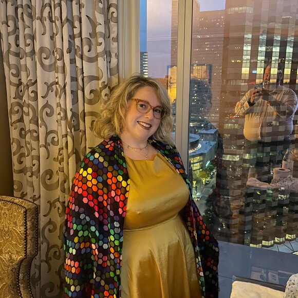 Modcloth Cocktail Gold Fancy Party Christmas New Years Festive Prom Party Dress - Picture 2 of 16